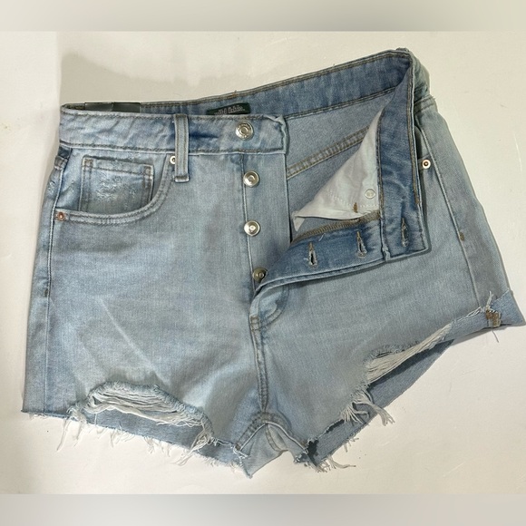 Highest Rise Cut off Jean Shorts Womens Sz 4 Waist 27 Wild Fable Daisy Dukes NWT - Picture 1 of 8